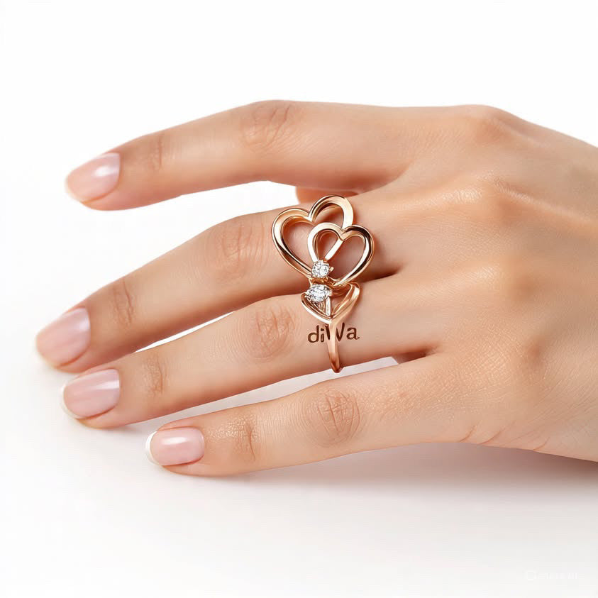 Anello Cuore Prototipo diWa Jewels Oro 18 kt Diamanti Personalizzato