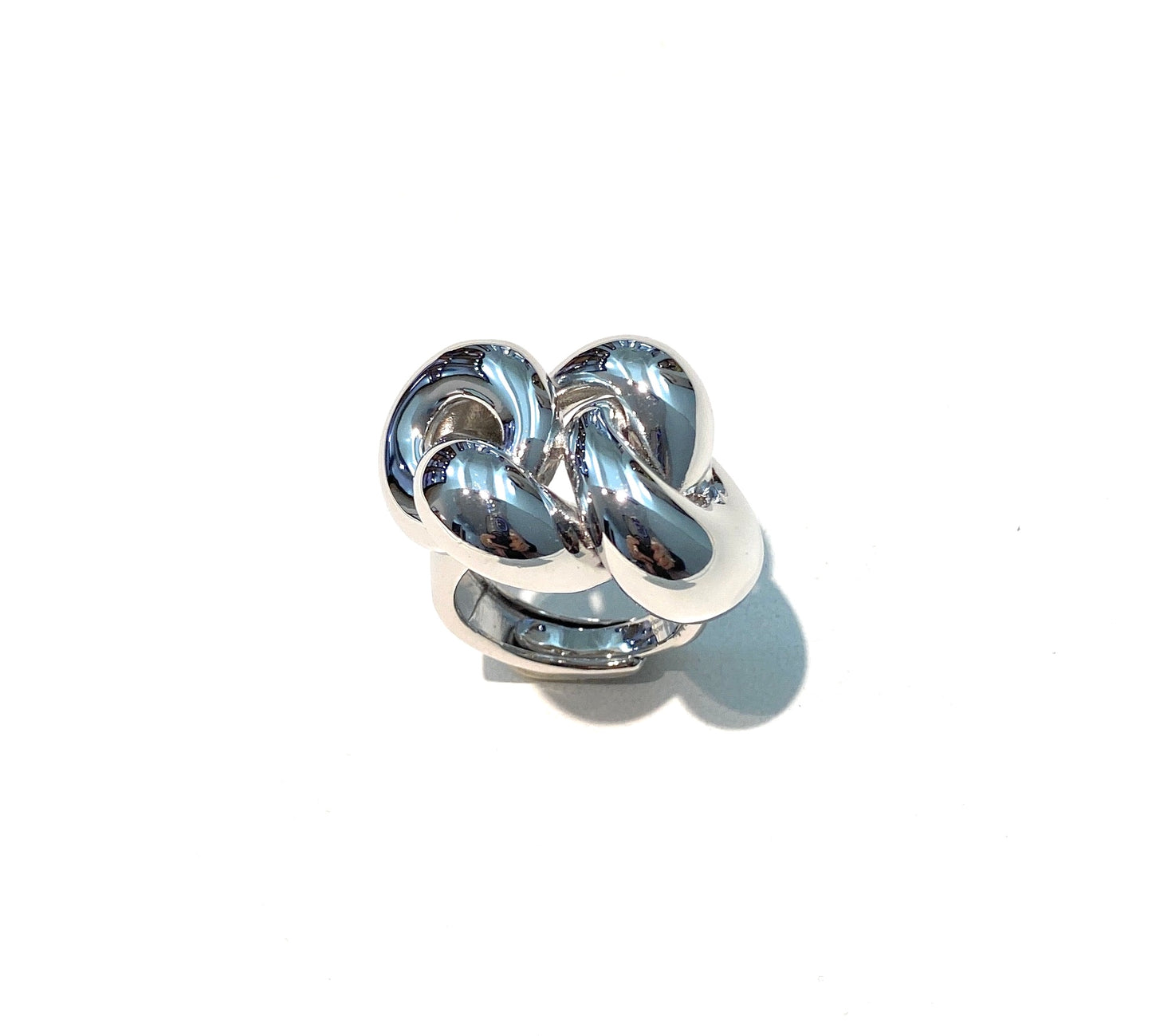 Anello Nodo in Argento Massiccio 925 – Design Unisex, Regolabile e Simbolico