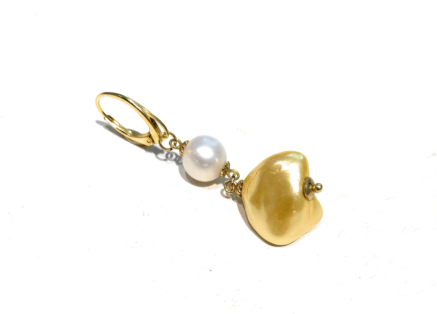 Collana choker perle pepite gold briolette ematite argento sterling personalizzabile