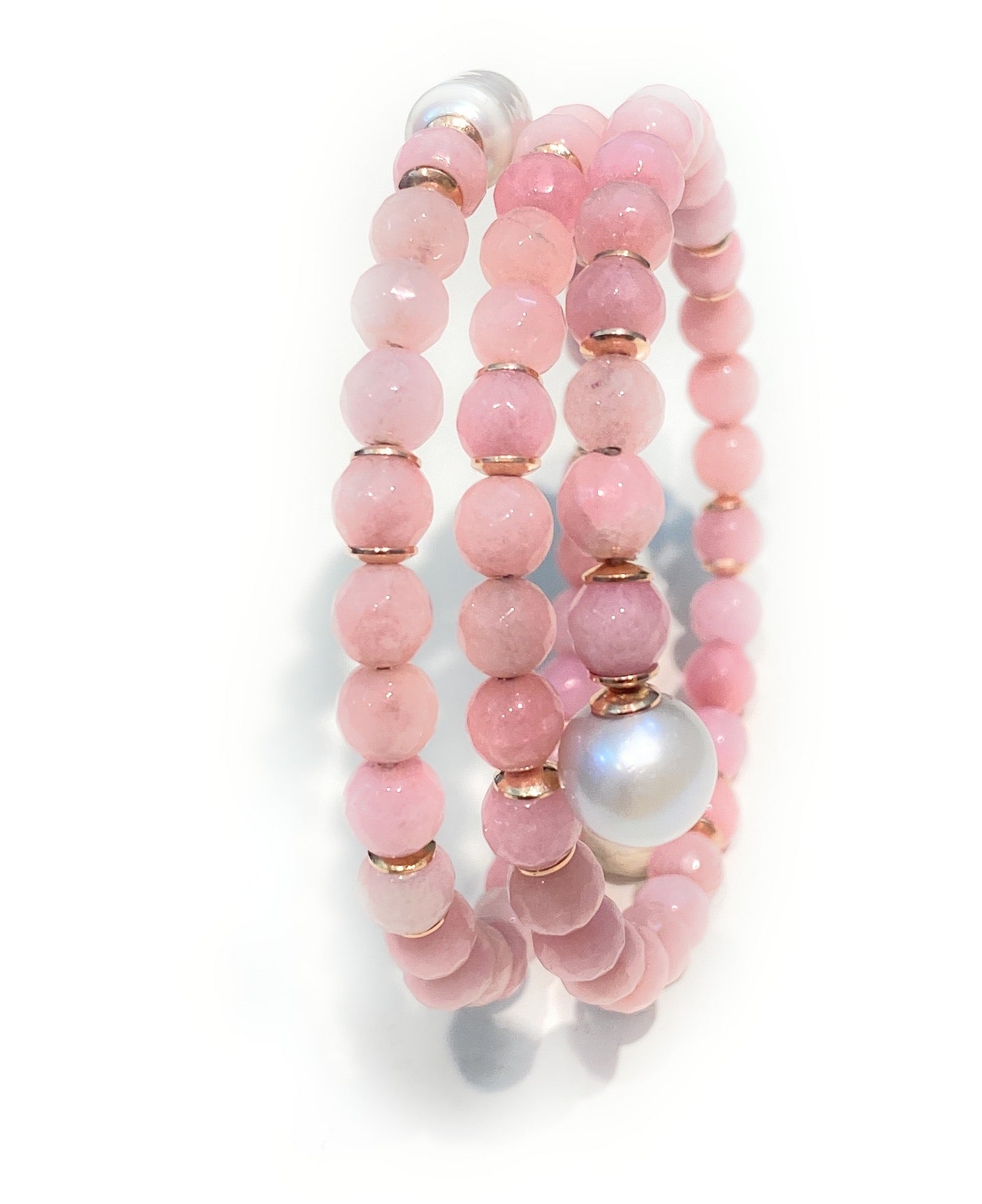 Bracciale flessibile pietre dure personalizzato fatto a mano