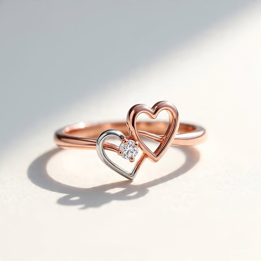Anello Cuore Prototipo diWa Jewels Oro 18 kt Diamanti Personalizzato