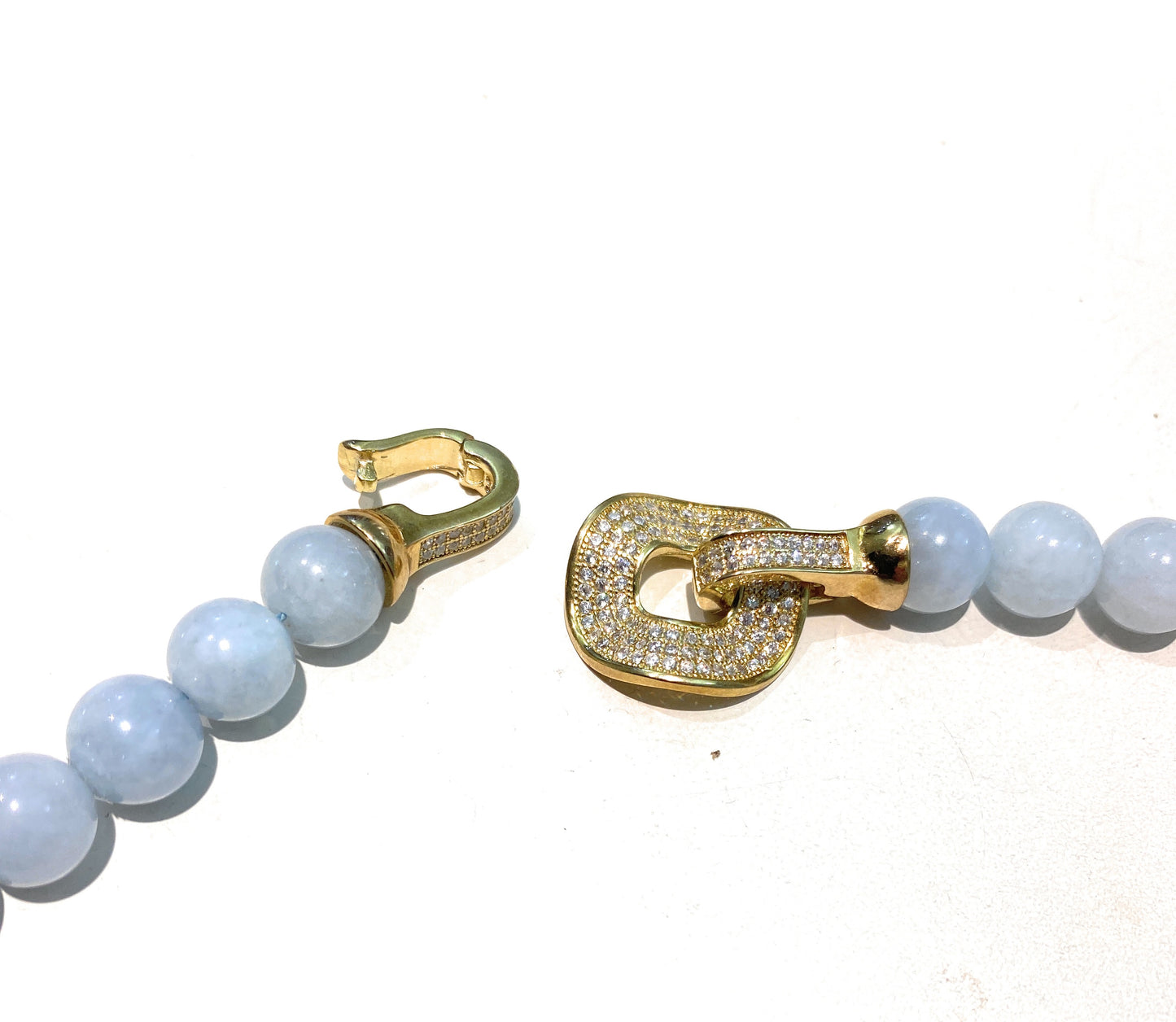 Collana diWa Jewels Calcedonio Lapis Argento Sterling chiusura Argento Zirconi bianchi