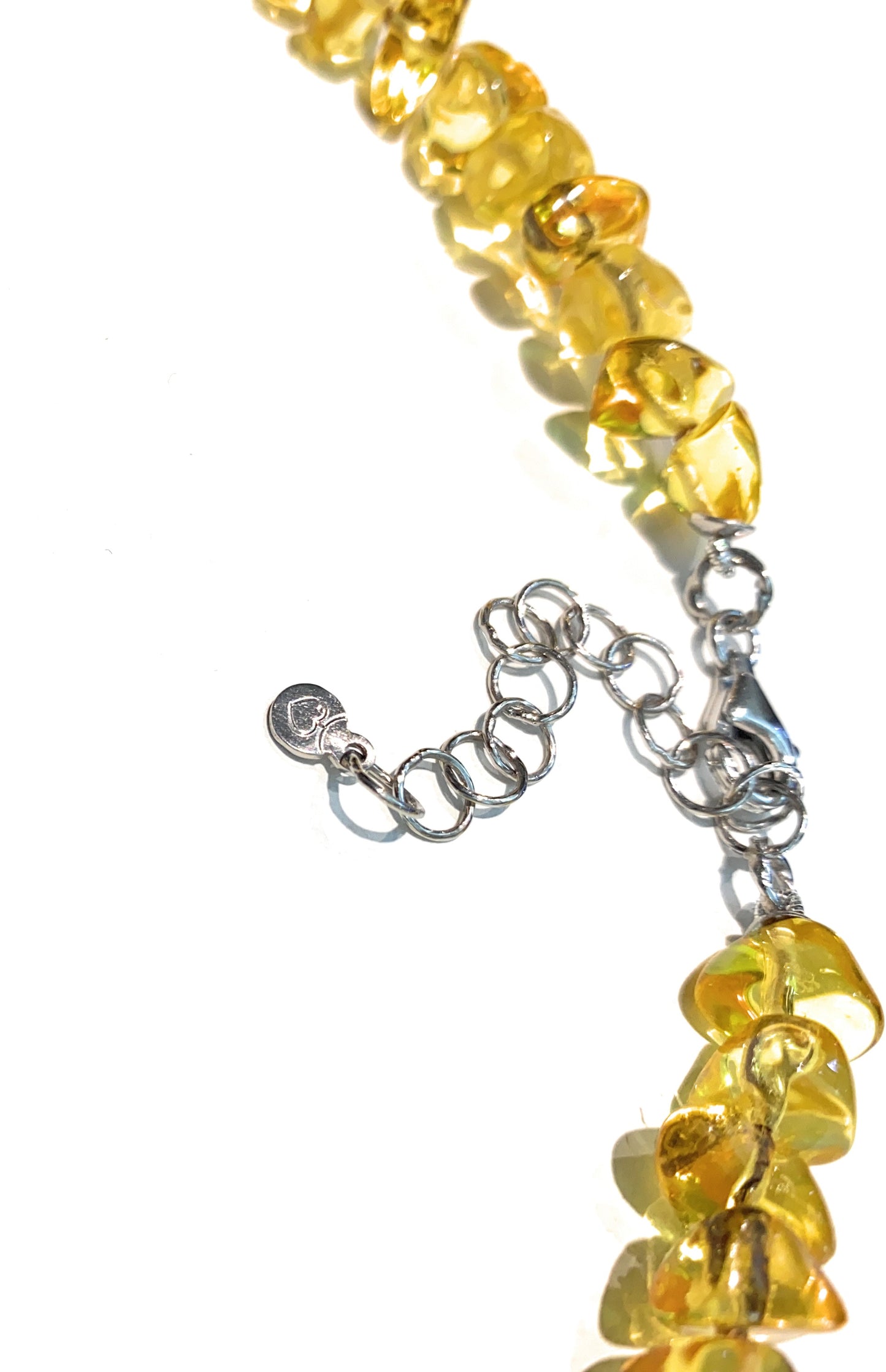 Collana Choker in Ambra Baltica Naturale e Cammeo Floreale – Argento 925, diWa Jewels