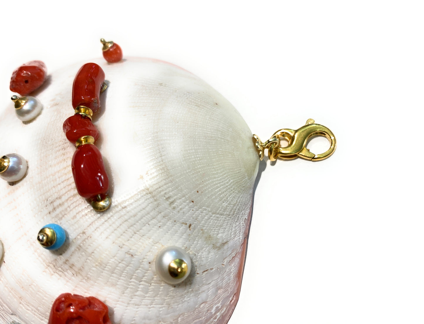 Collarino diWa Jewels choker conchiglia naturale impreziosita a mano rifiniture in argento sterling pezzi unici