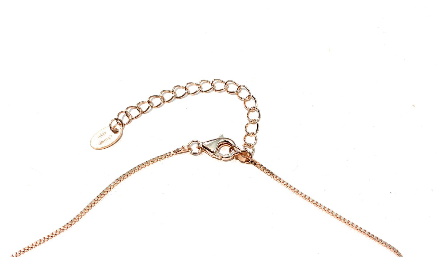 Collarino in Argento 925 con Croce di Zirconi – Collanina Veneziana, Varianti Colore e Galvanica