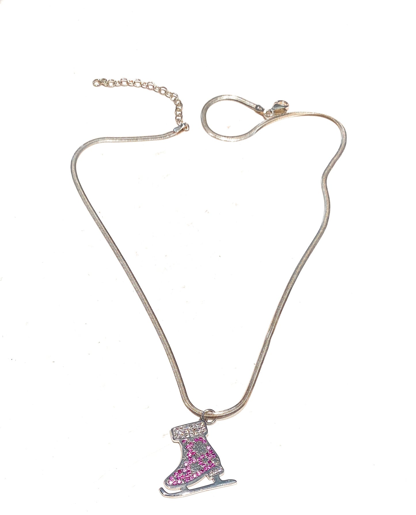 Choker a filo con pendente orso pavé di zirconi