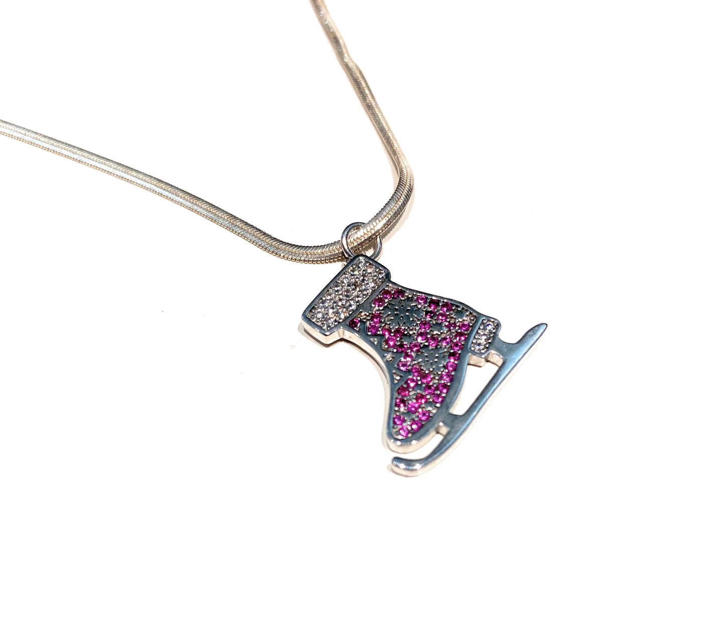 Choker a filo con pendente orso pavé di zirconi