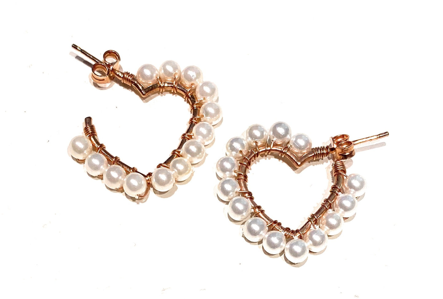 Orecchini a cerchio cuore pietre multicolor sfaccettate argento sterling 925