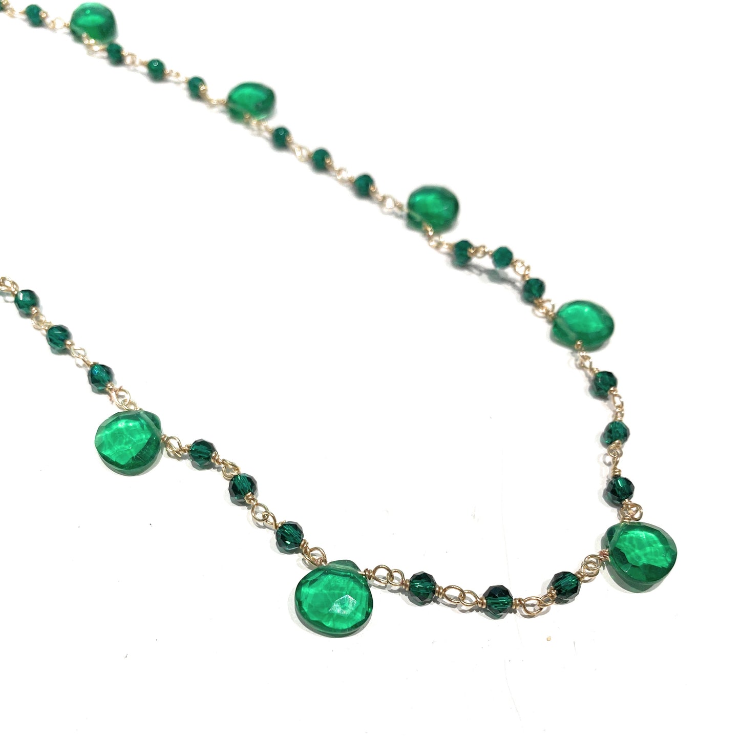 Collierino choker pietre dure e argento sterling