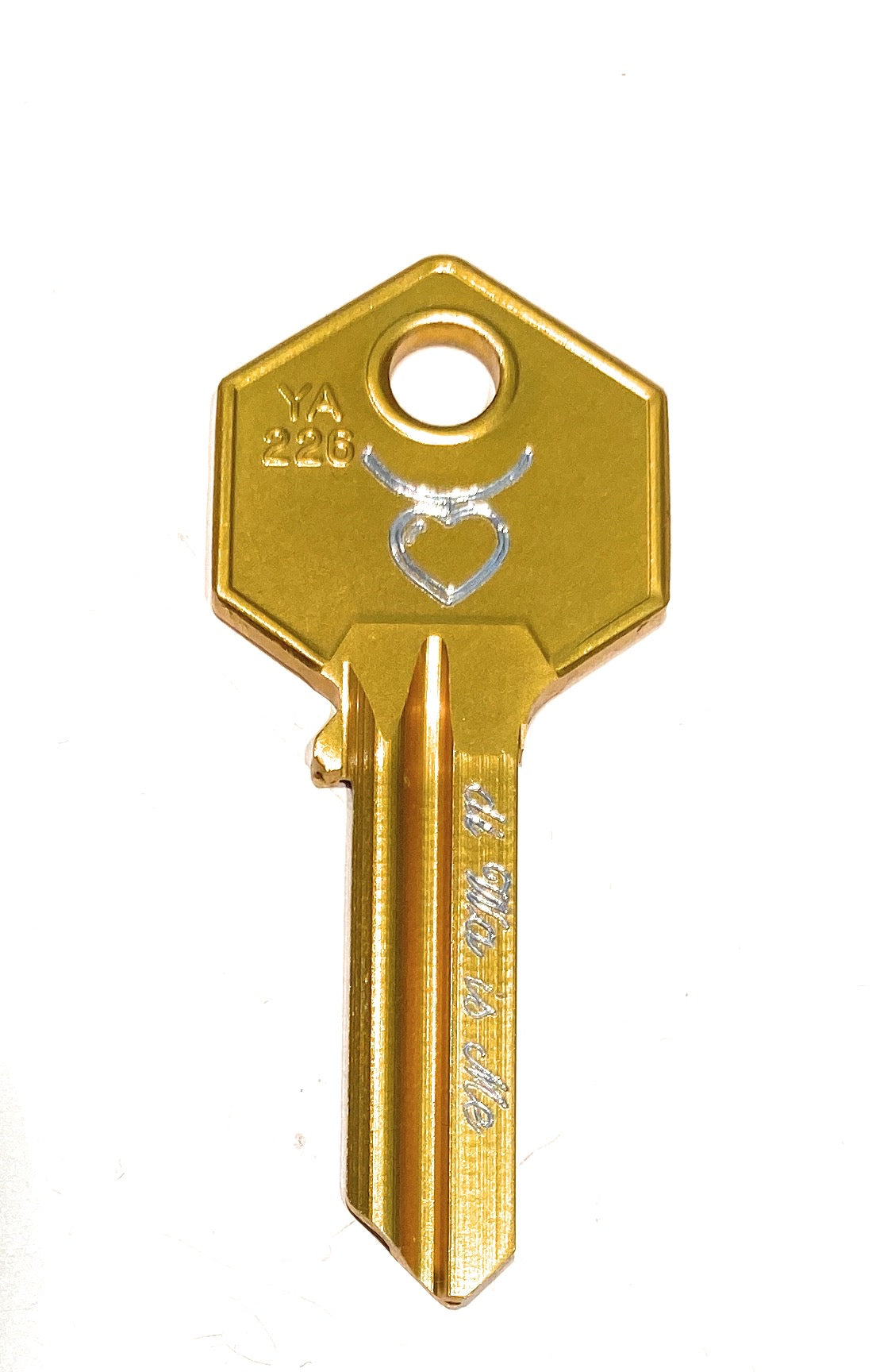 Ciondolo chiave diWa is Me personalizzata in alluminio e argento 925
