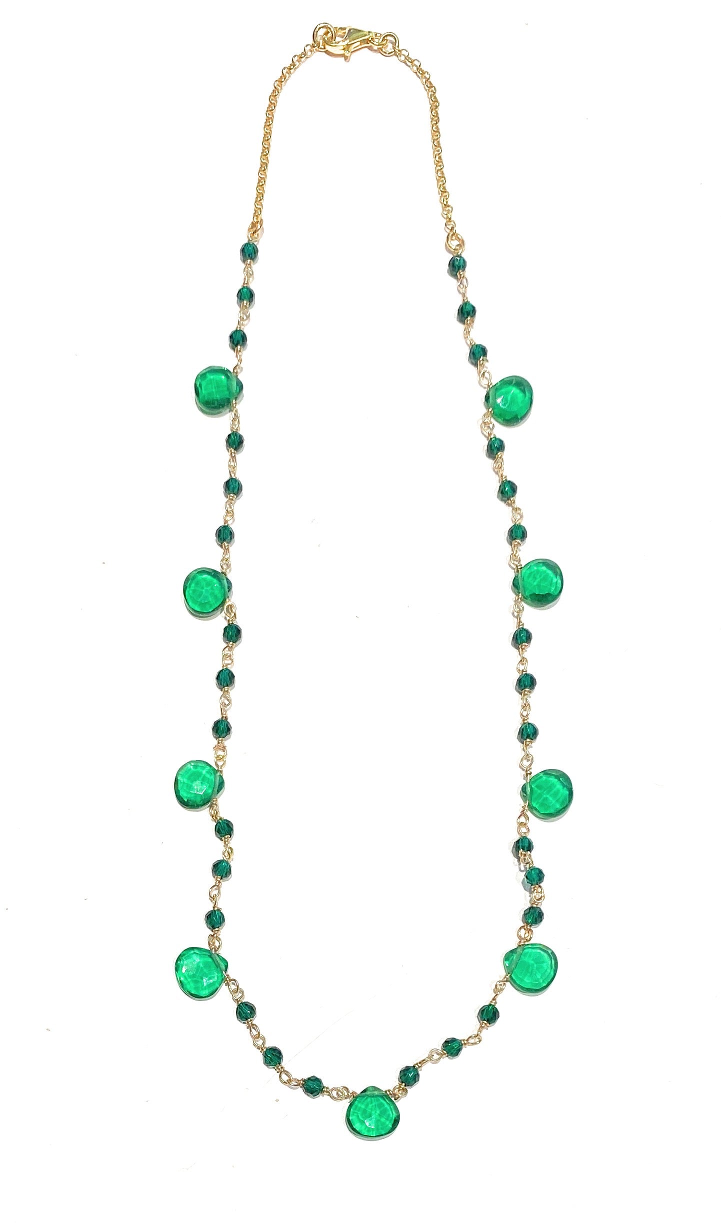 Collierino choker pietre dure e argento sterling