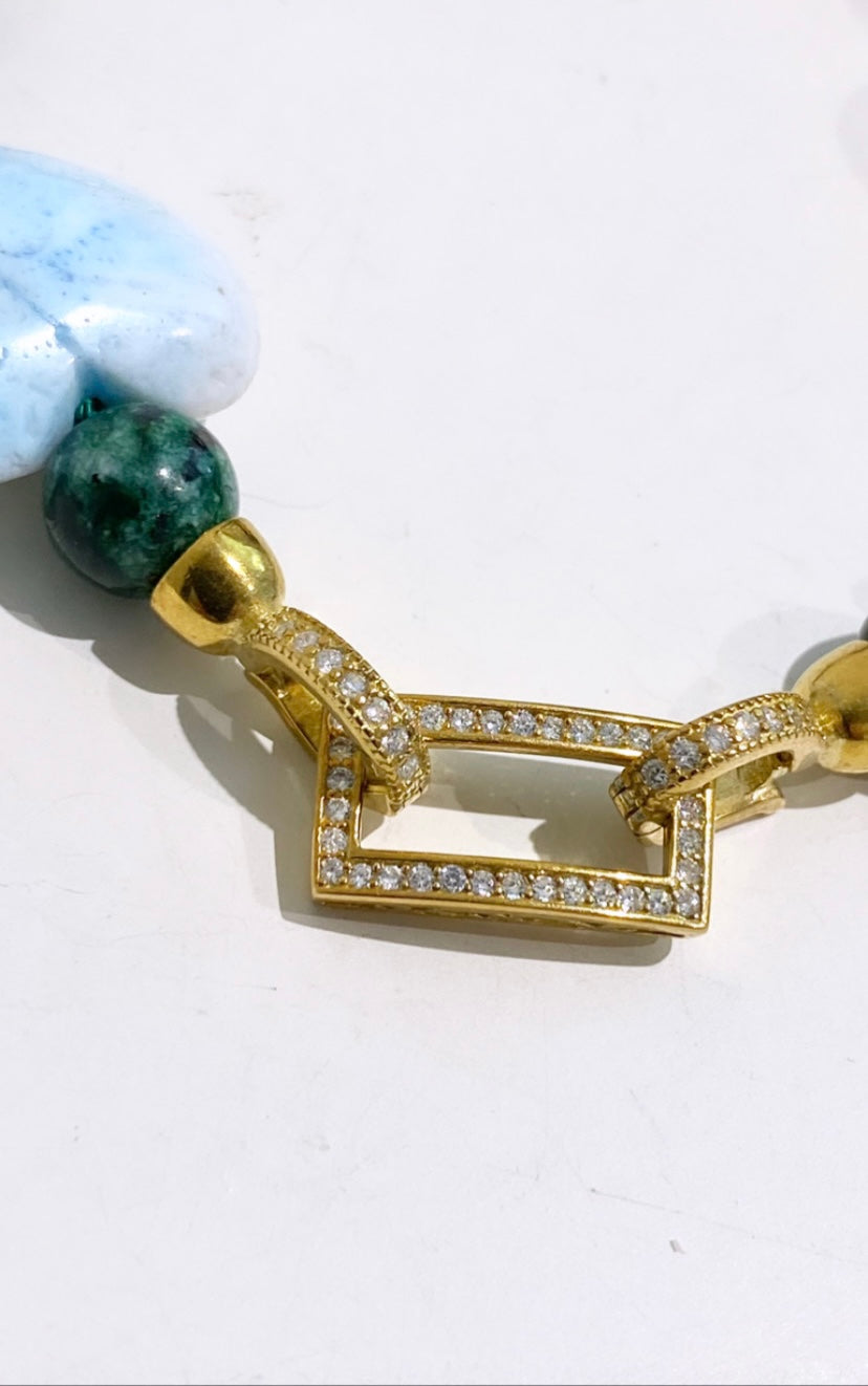 Bracciale pietre dure argento sterling 925