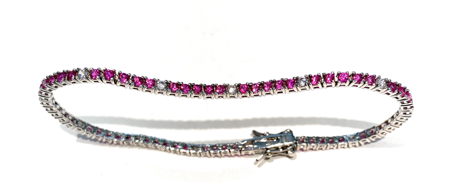 Bracciale tennis argento sterling