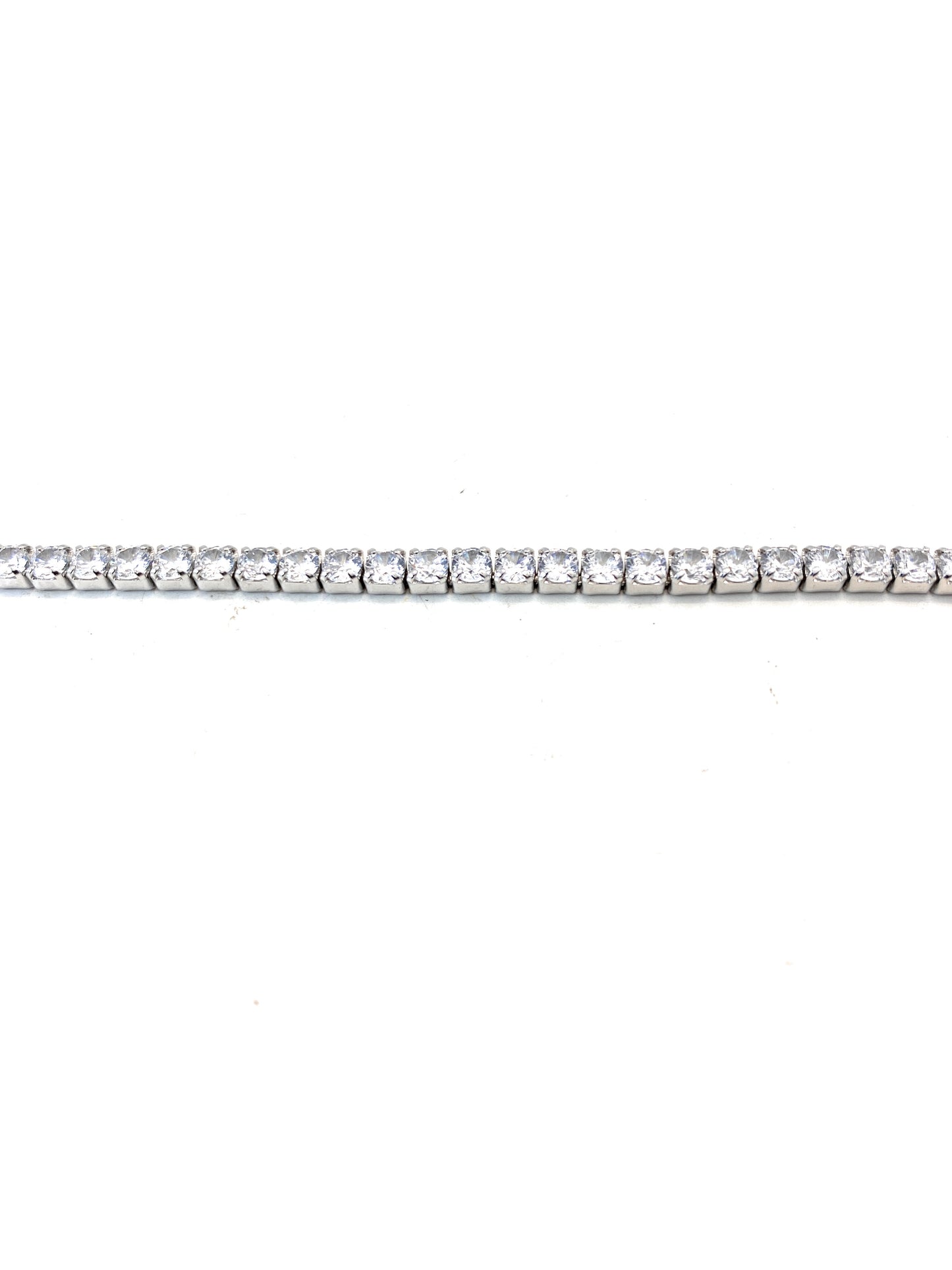 Bracciale tennis argento sterling e zirconi da 3 mm