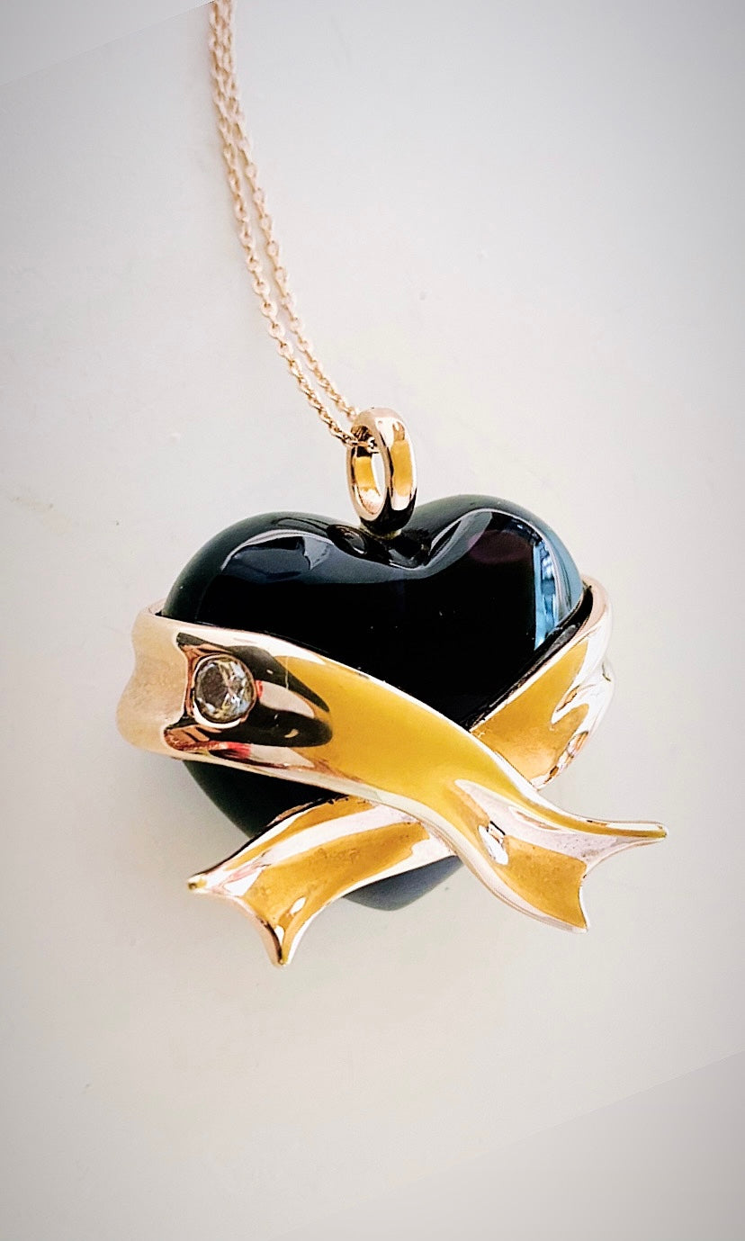 Collana con ciondolo “cuore” in argento sterling