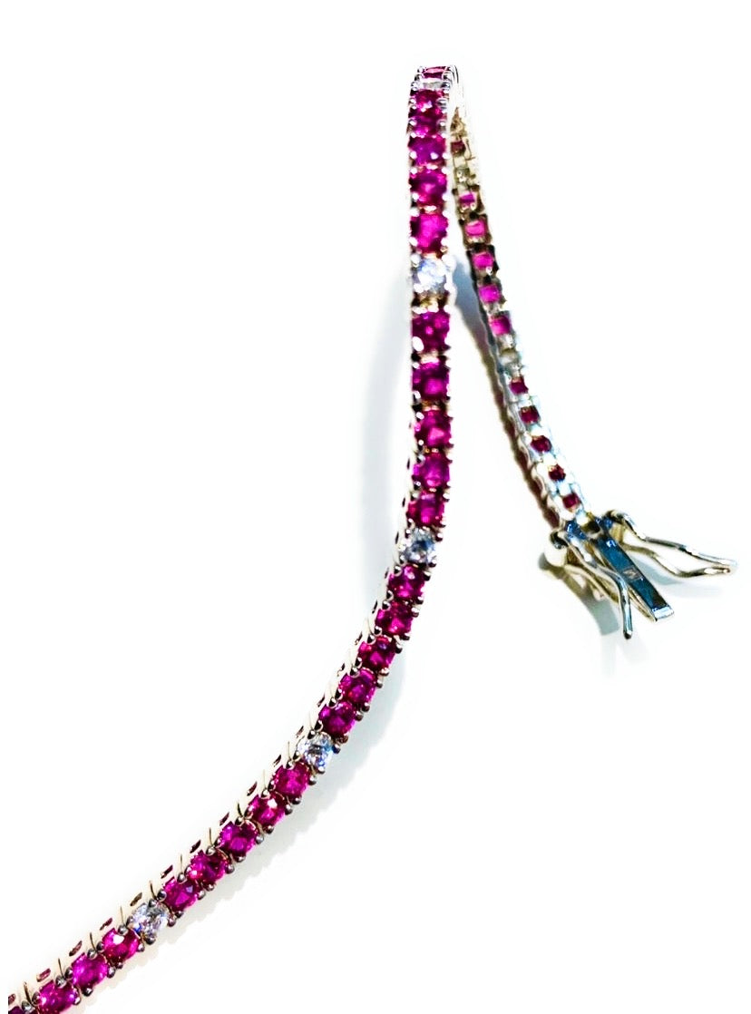Bracciale tennis argento sterling