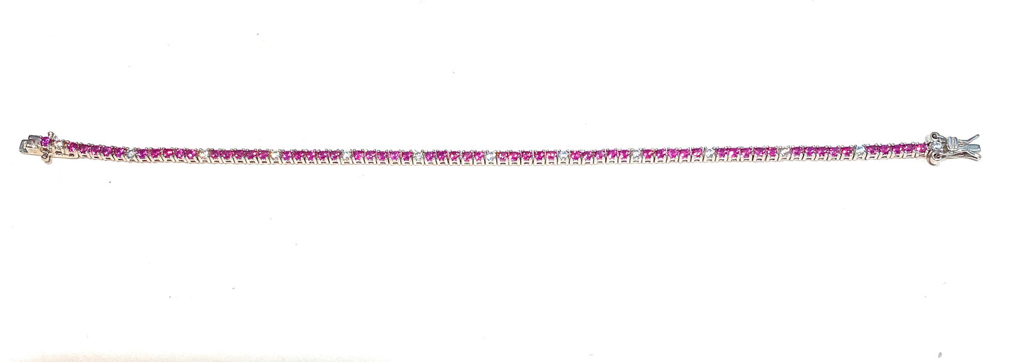 Bracciale tennis argento sterling