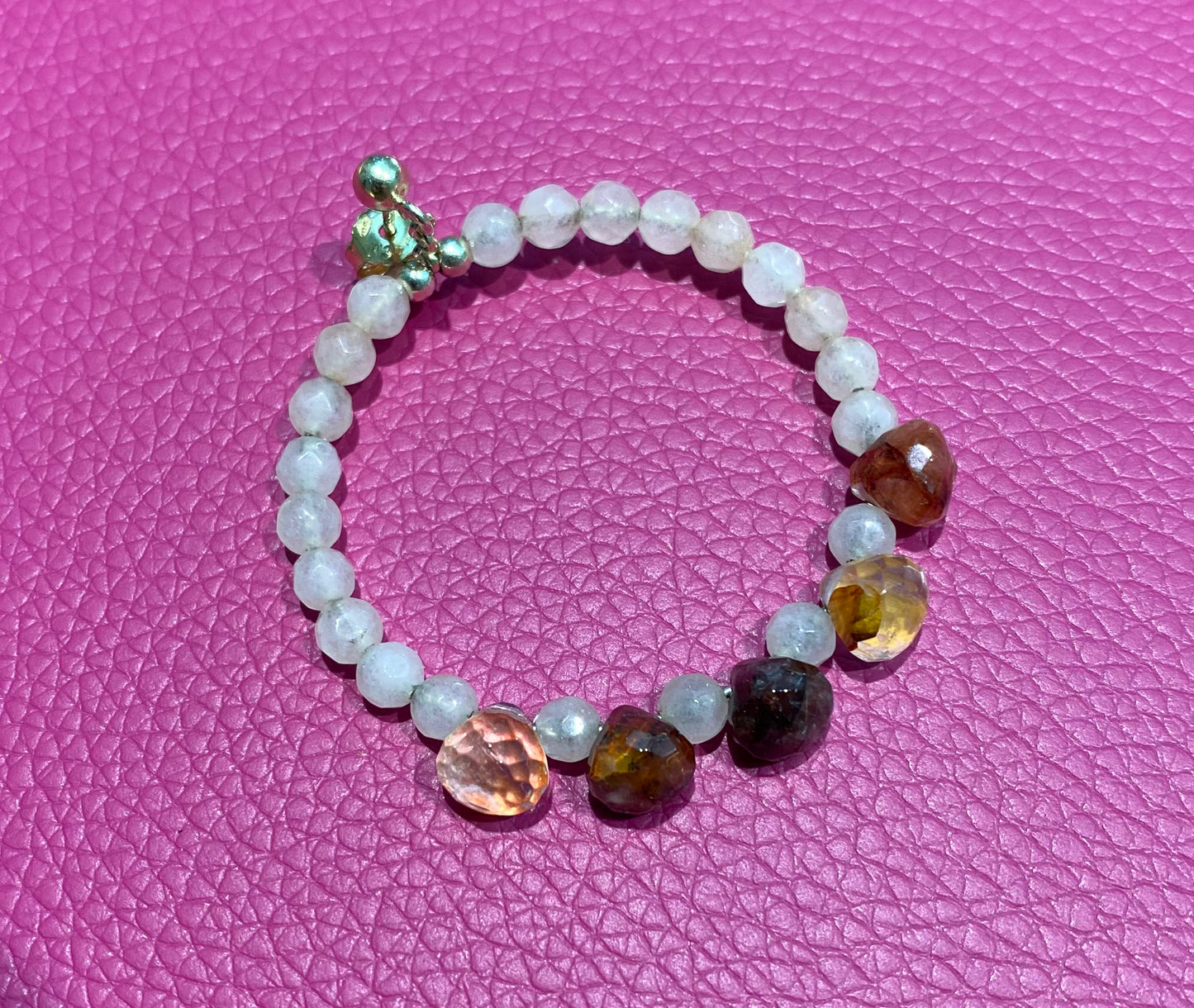 Mono orecchino pietre dure argento sterling