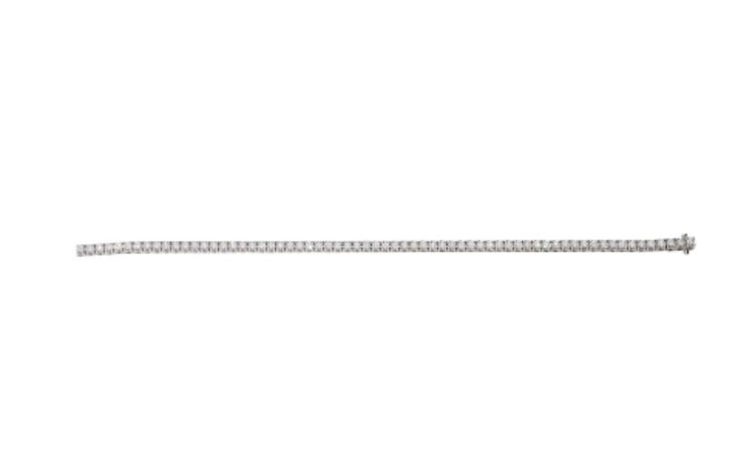 Bracciale tennis oro 18 kt e diamanti