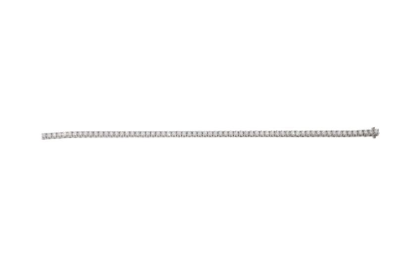 Bracciale tennis oro 18 kt e diamanti