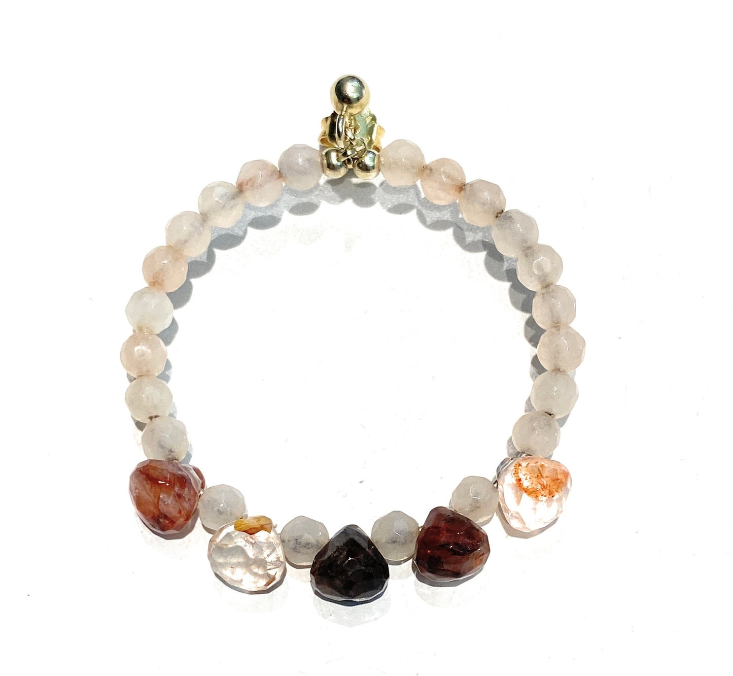 Mono orecchino pietre dure argento sterling