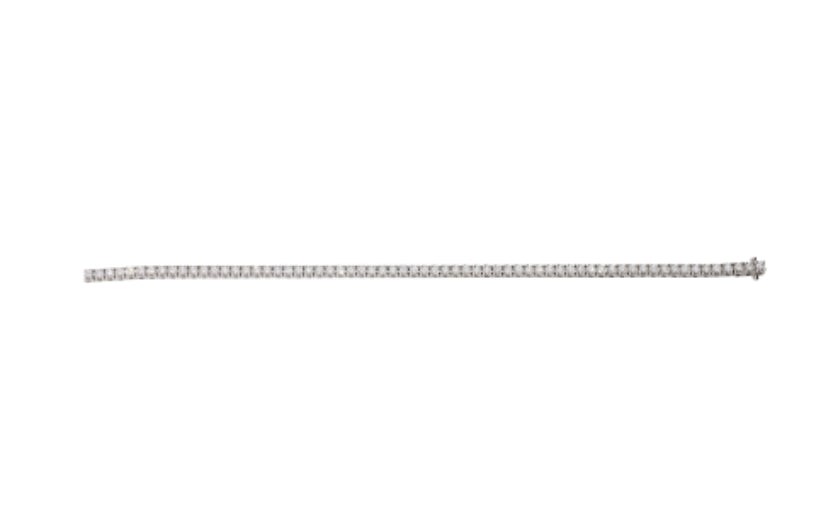 Bracciale tennis oro 18 kt e diamanti