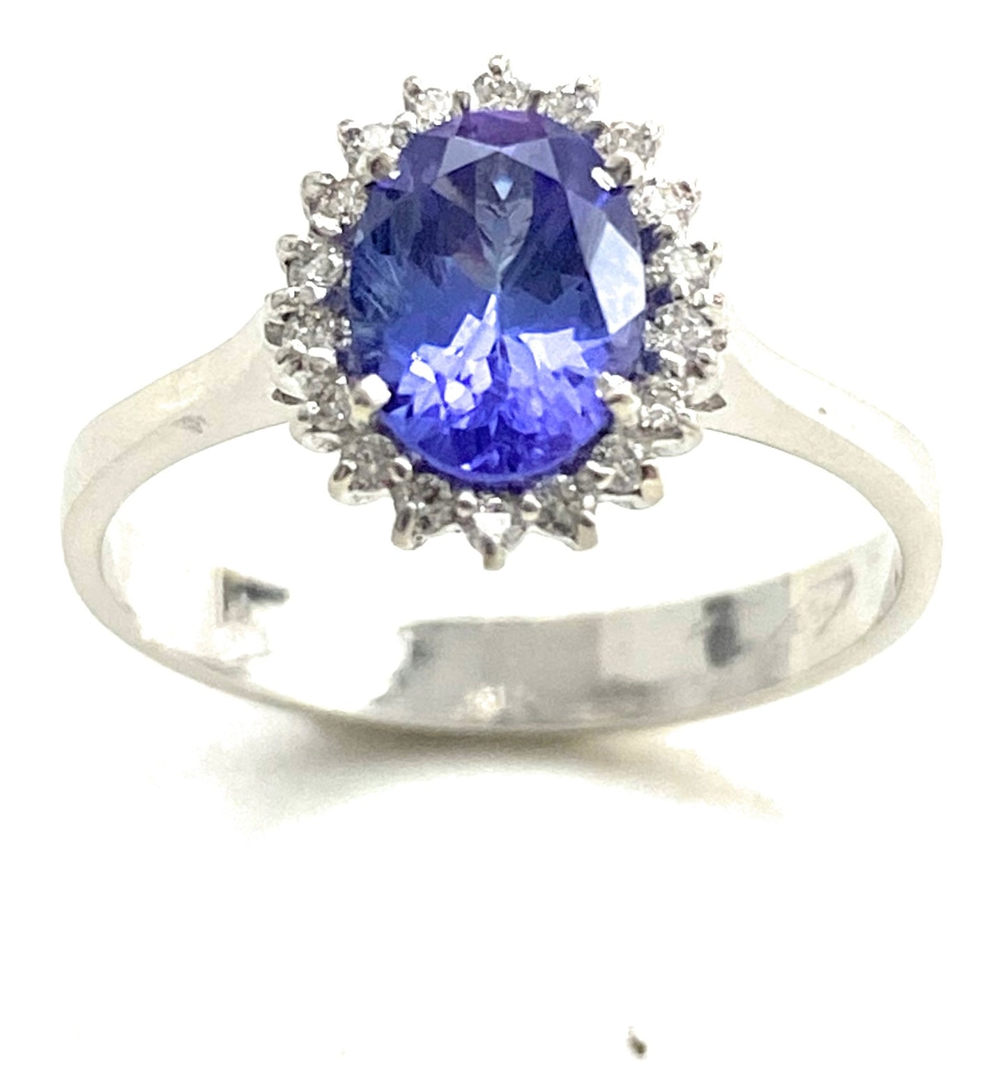 Anello diWa Jewels Tanzanite Diamanti Naturali in Oro Bianco 18 kt