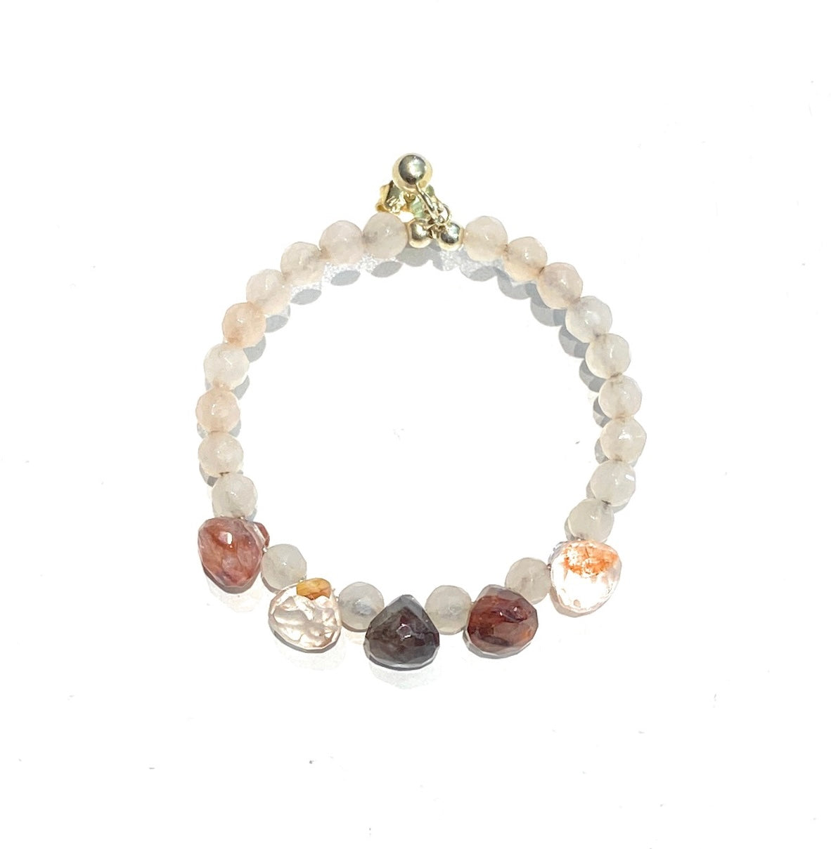 Mono orecchino pietre dure argento sterling