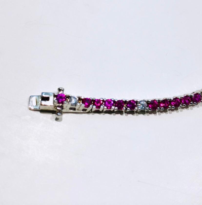 Bracciale tennis argento sterling