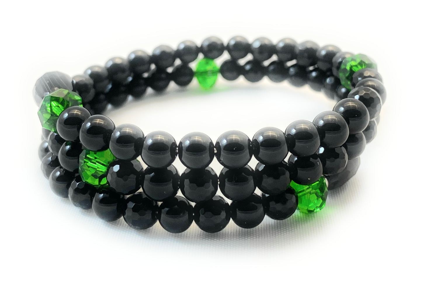 Bracciale flessibile pietre dure personalizzato fatto a mano