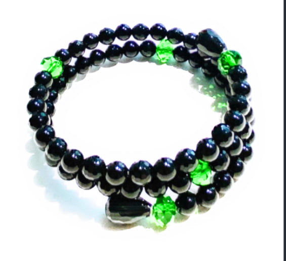Bracciale flessibile pietre dure personalizzato fatto a mano