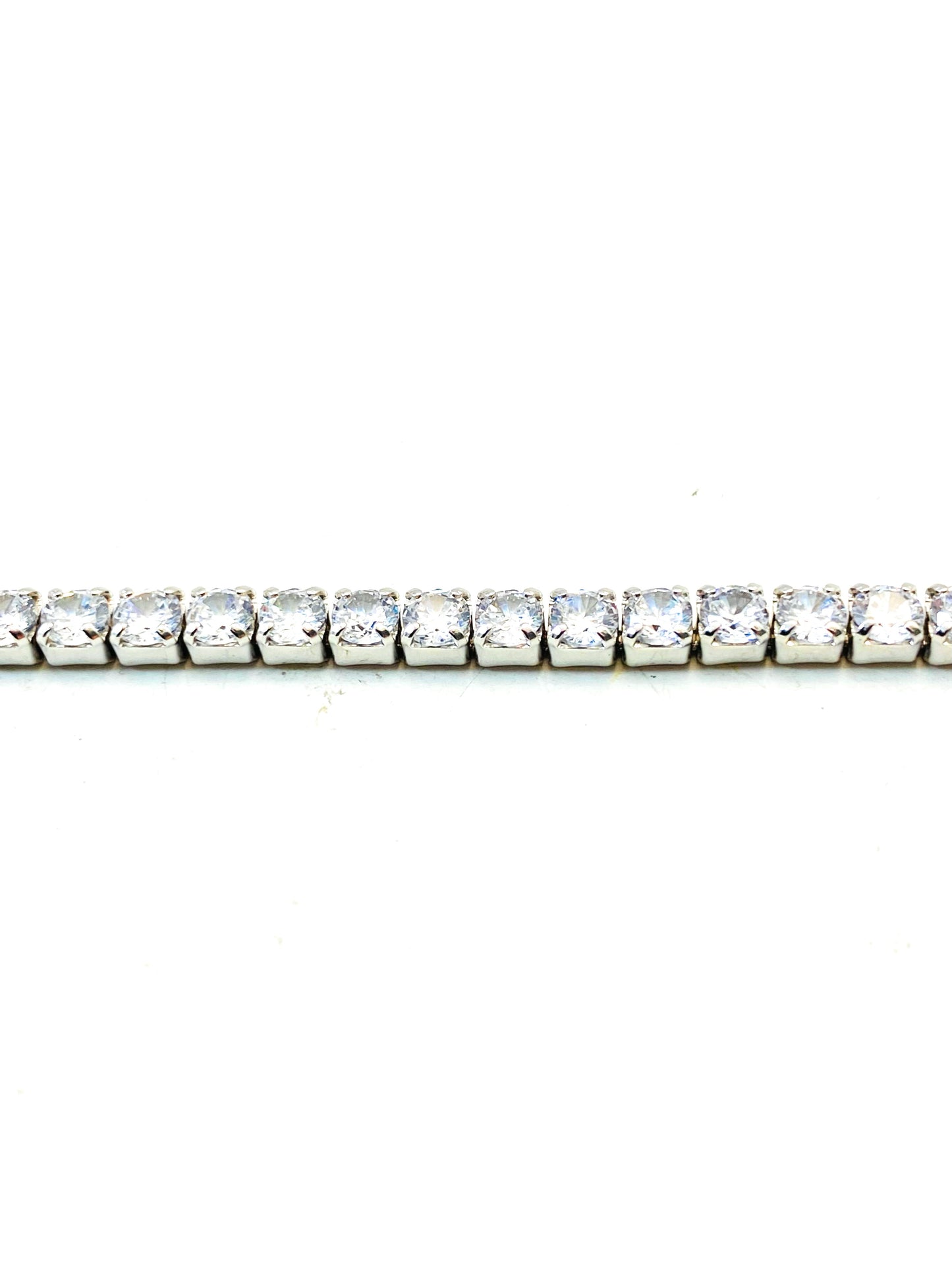 Bracciale tennis argento sterling e zirconi da 3 mm