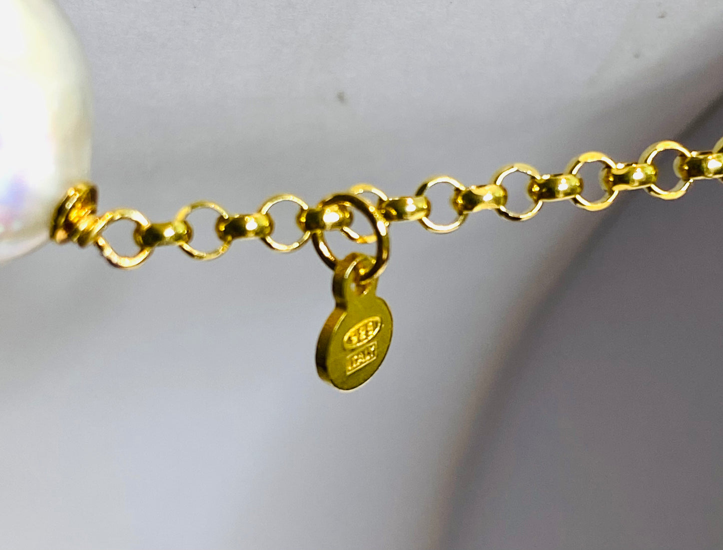 Collana con perle barocche e argento sterling