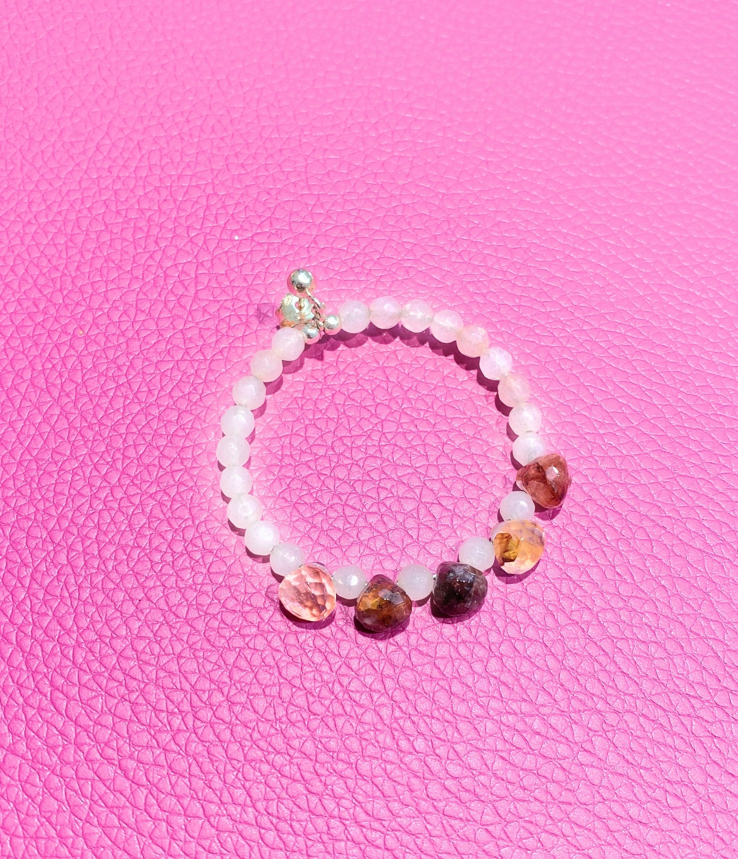Mono orecchino pietre dure argento sterling