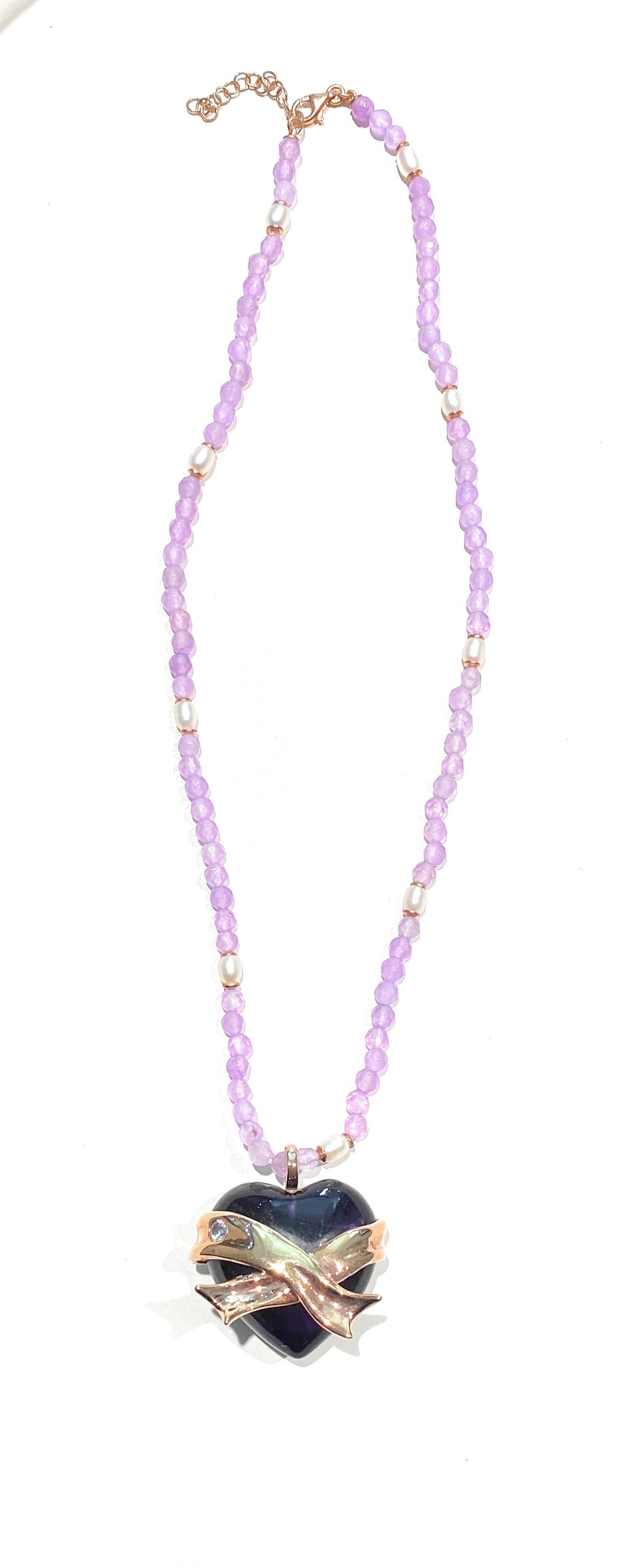 Collana con ciondolo “cuore” in argento sterling