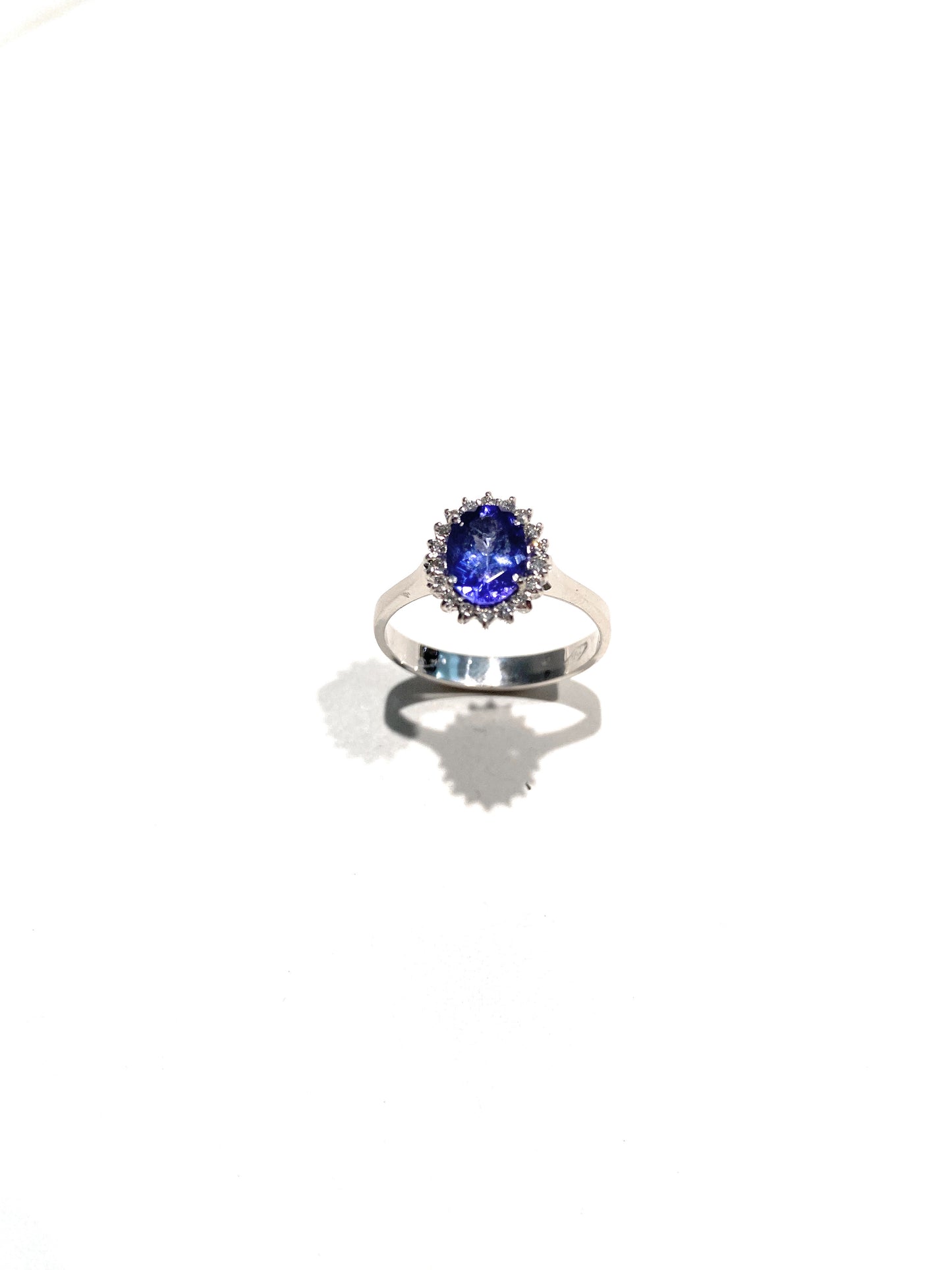 Anello diWa Jewels Tanzanite Diamanti Naturali in Oro Bianco 18 kt