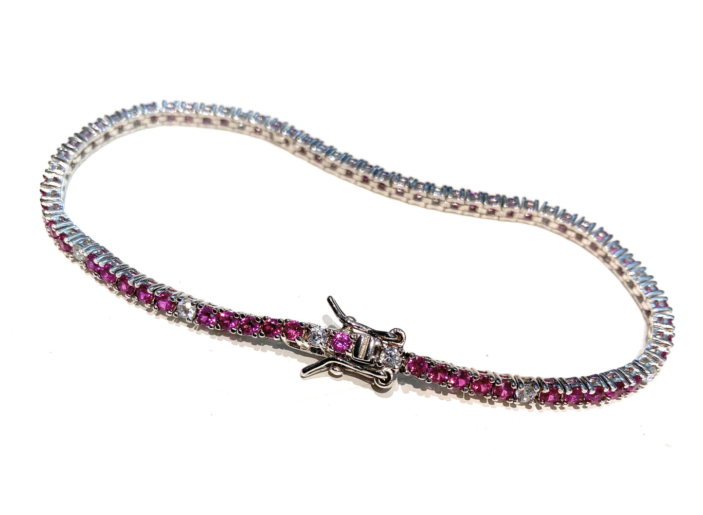 Bracciale tennis argento sterling