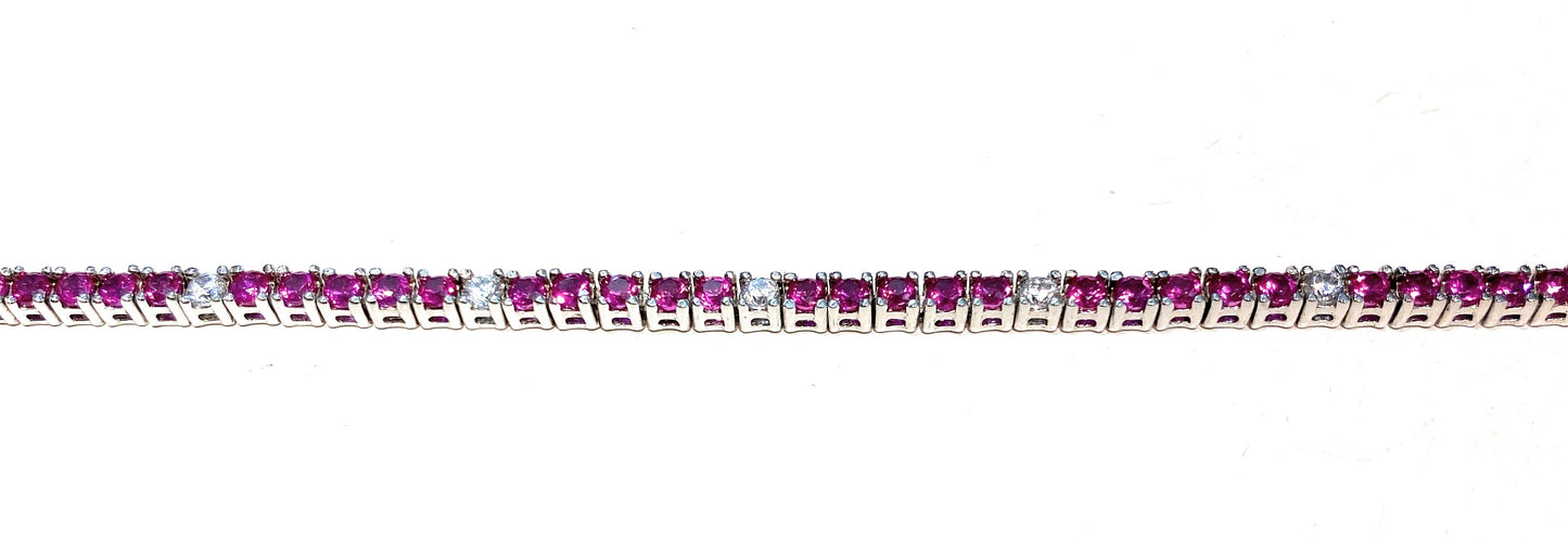 Bracciale tennis argento sterling