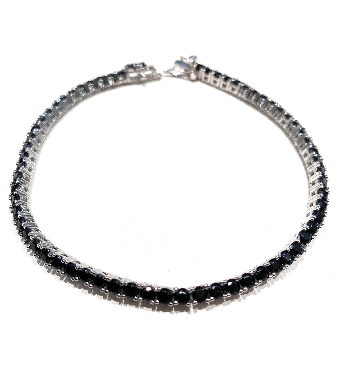 Bracciale tennis argento sterling e zirconi da 3 mm