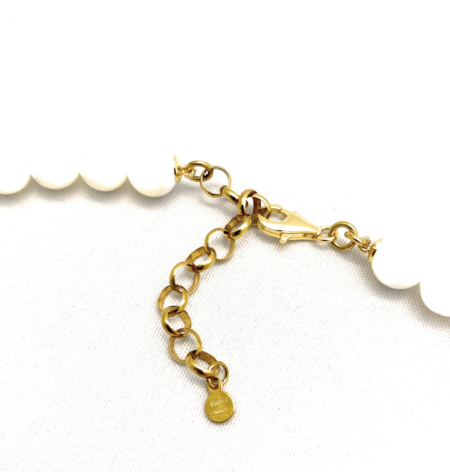 Collana con madreperla, ametista e agata viola striata in argento sterling