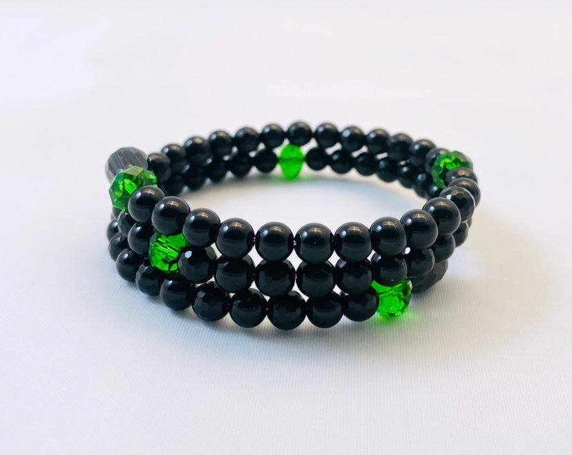 Bracciale flessibile pietre dure personalizzato fatto a mano