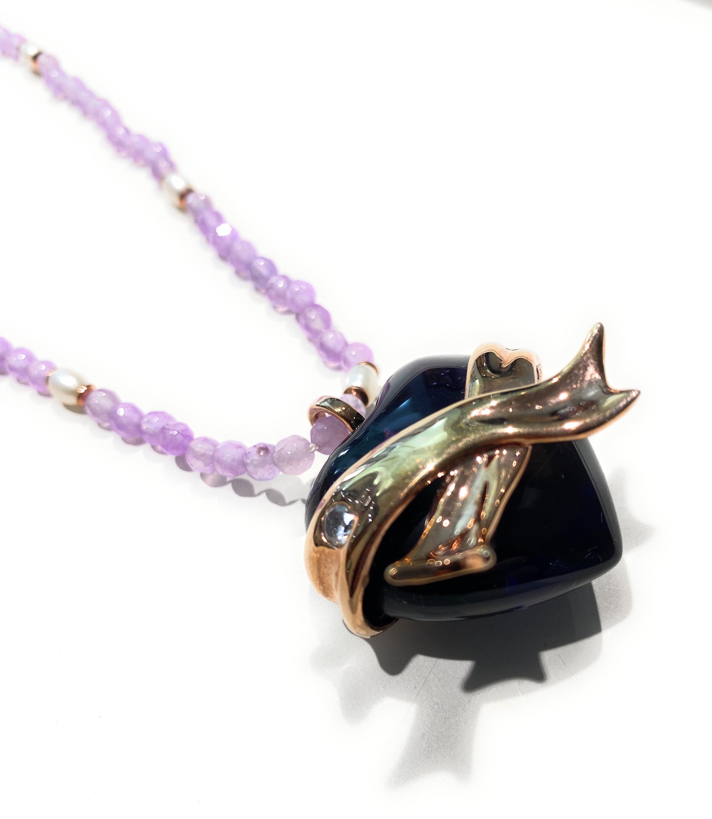 Collana con ciondolo “cuore” in argento sterling