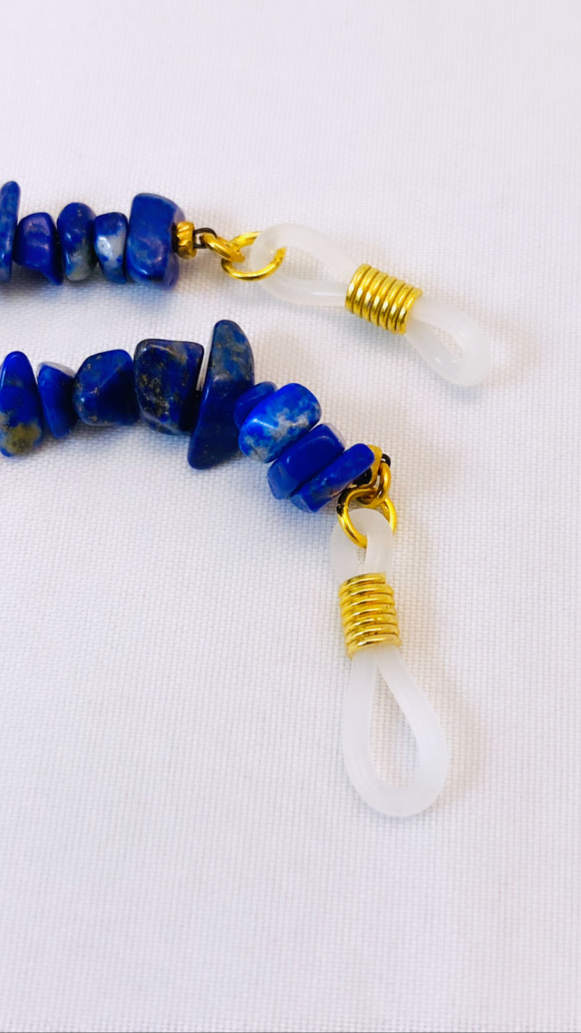 Collana fashion porta occhiali lapis e corallo personalizzabile