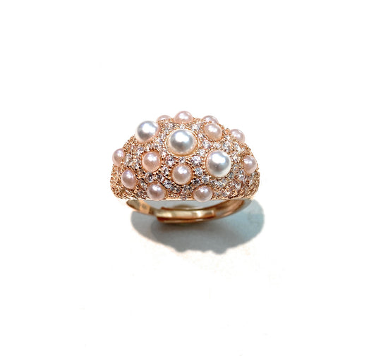 Anello Fascia Bombata Argento 925 Elegante Regolabile Donna