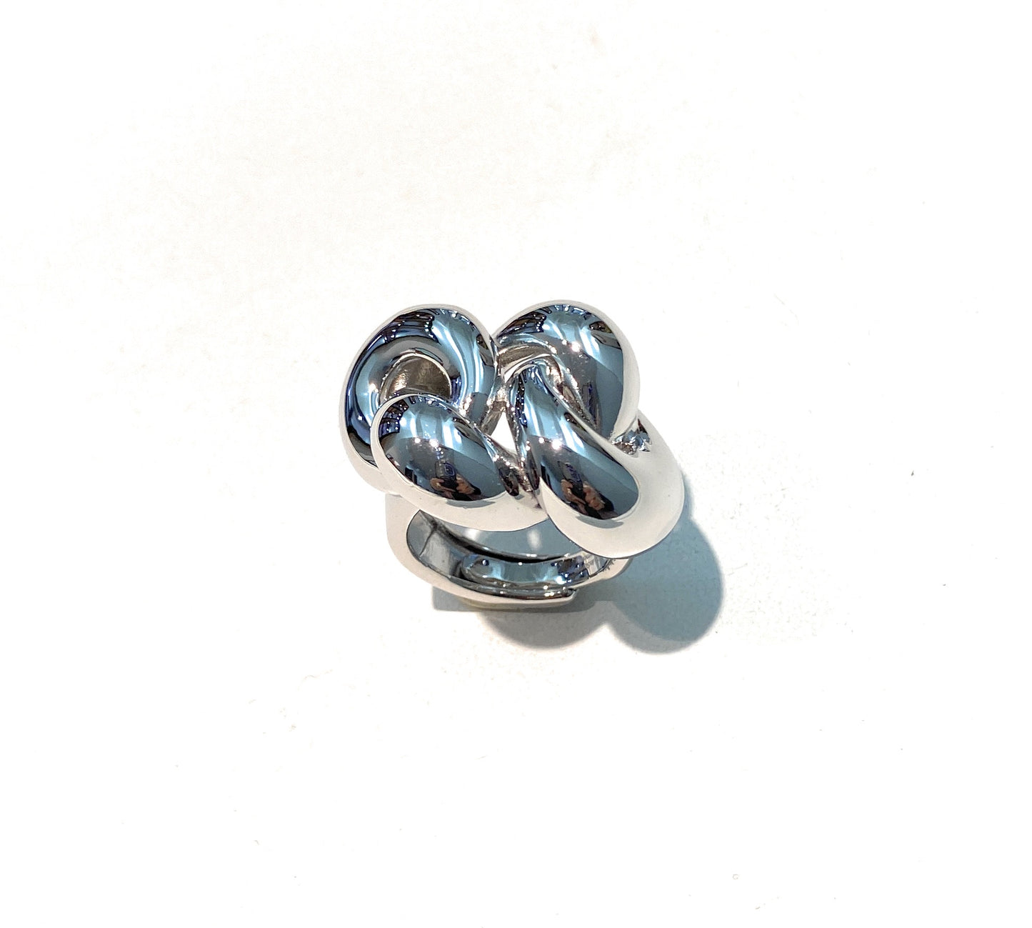 Anello Nodo in Argento Massiccio 925 – Design Unisex, Regolabile e Simbolico