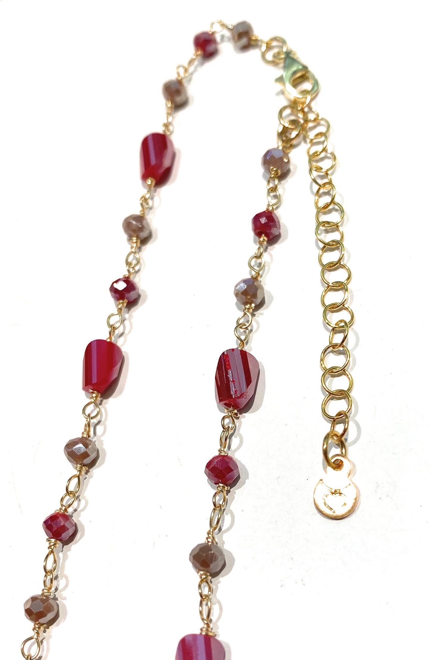 Collarino diWa Jewels choker ematite sfaccettata Pietre dure Colorate Argento sterling 925