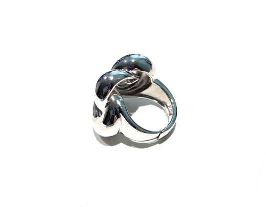 Anello Nodo in Argento Massiccio 925 – Design Unisex, Regolabile e Simbolico