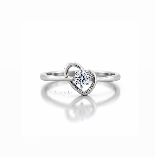 Anello Cuore Prototipo diWa Jewels Oro 18 kt Diamanti Personalizzato