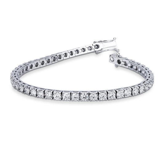 Bracciale Tennis Oro18 kt e Diamanti ct 4,5 F color