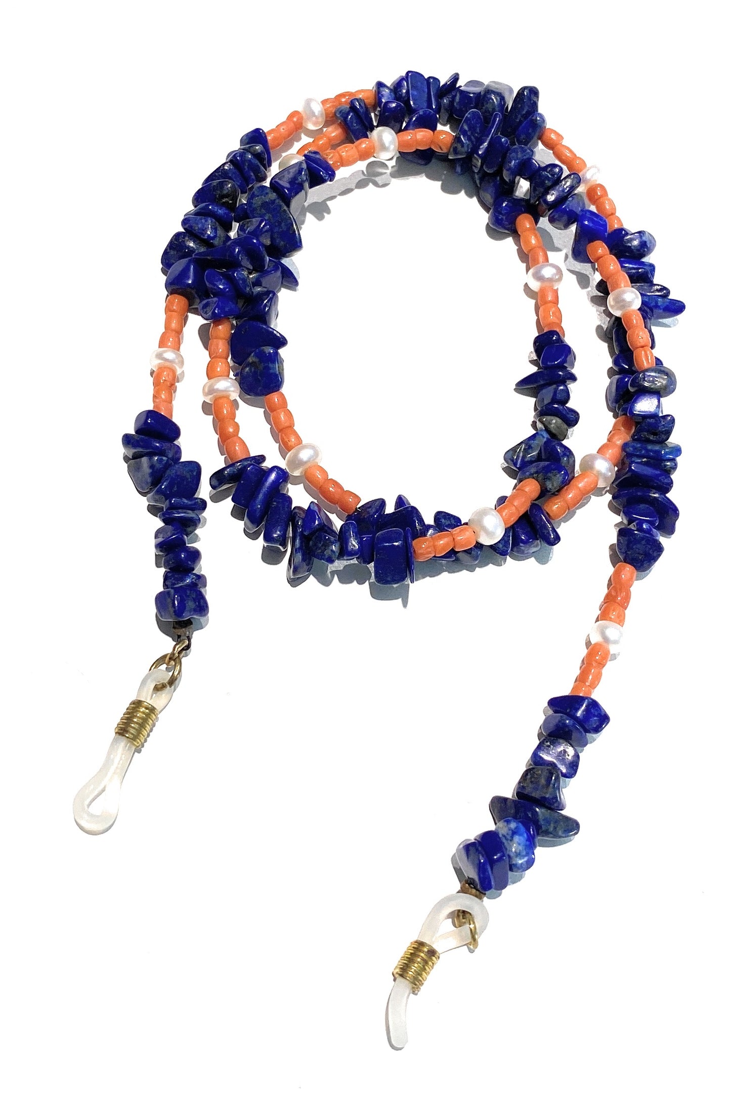 Collana Fashion Porta Occhiali lapis e corallo personalizzabile